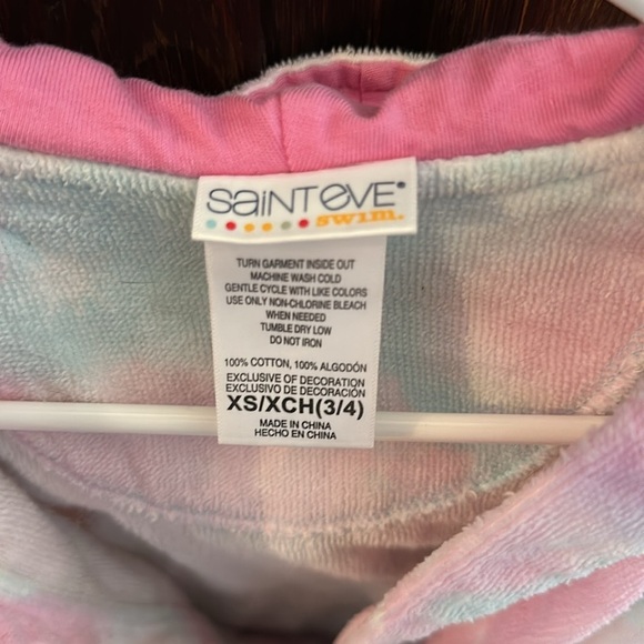 Girls unicorn bath/swim robe - Picture 4 of 5